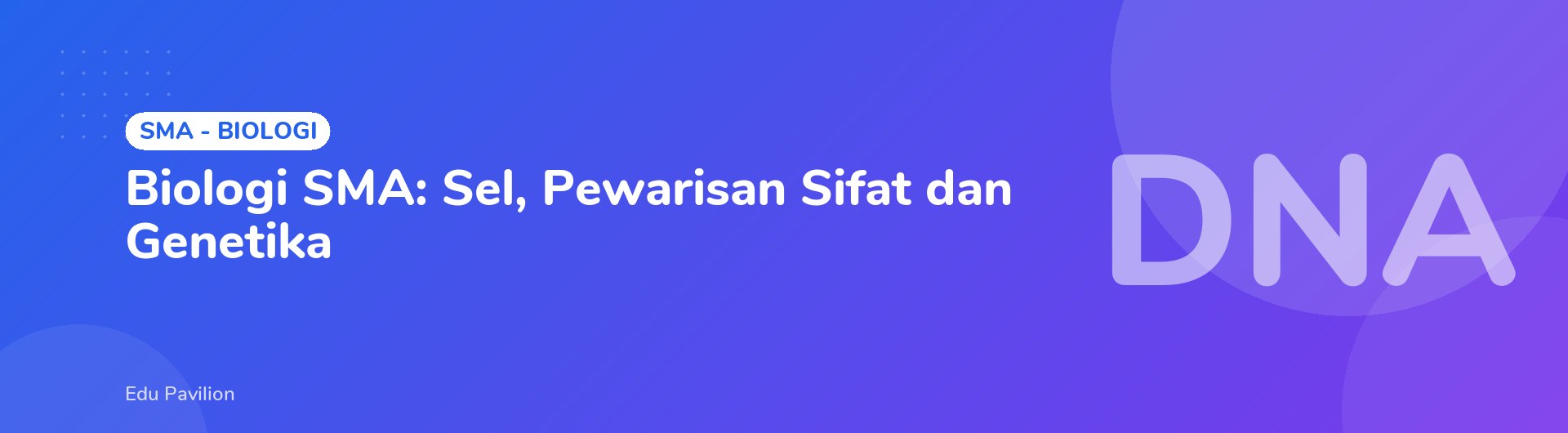 Biologi SMA: Sel, Pewarisan Sifat dan Genetika