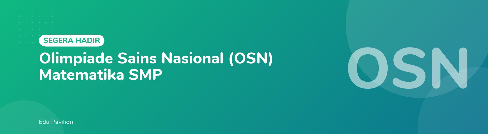 Olimpiade Sains Nasional (OSN) Matematika SMP